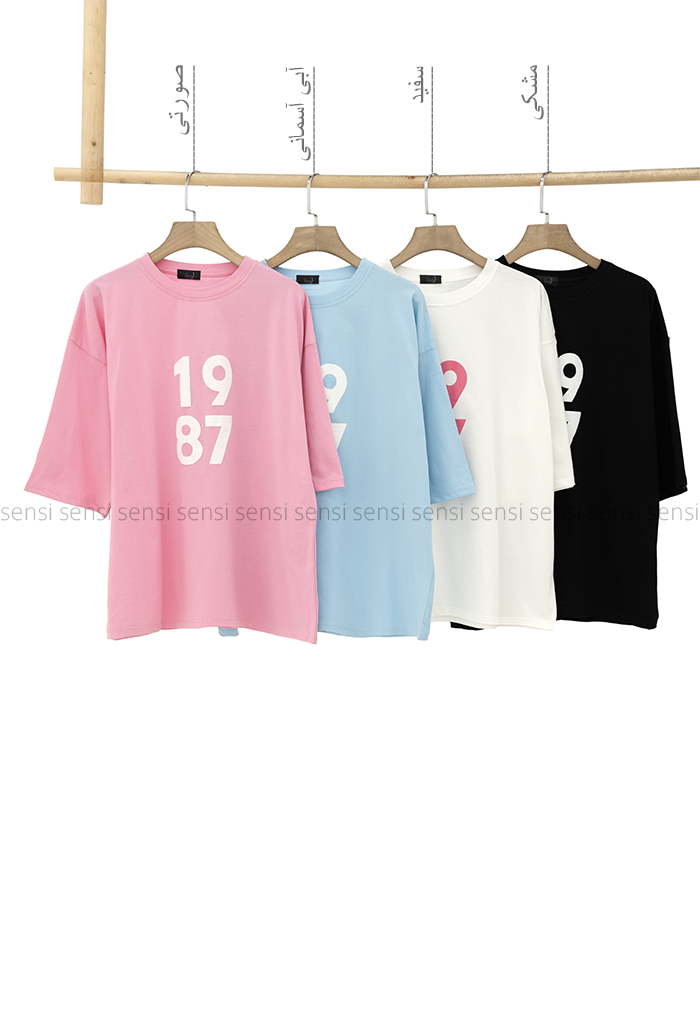 تیشرت باکسی1987کد1006303